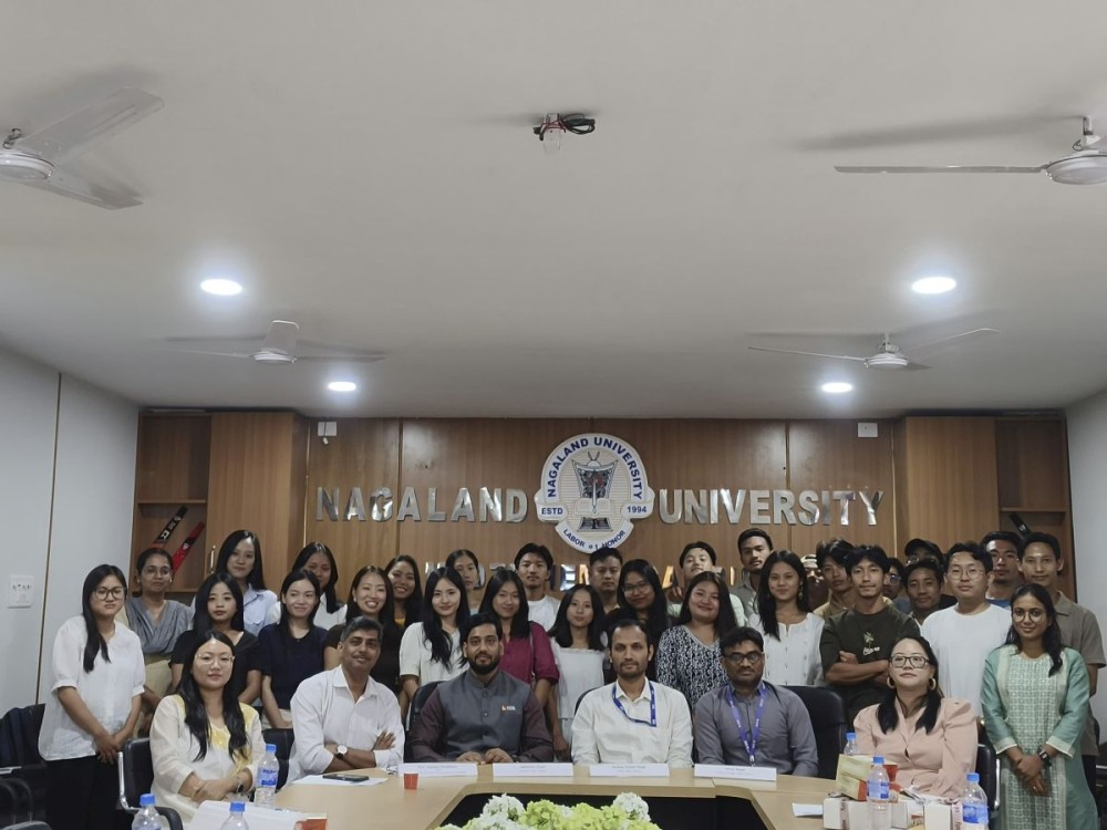 Participants during the regional investor awareness session on financial markets and fraud prevention at Nagaland University, Medziphema Campus.